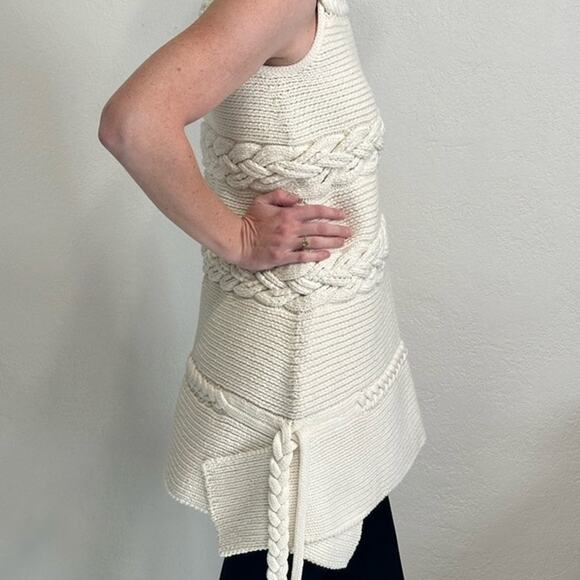 The Row Ivory Chunky Knit Tunic size XS / S Very Rare - Picture 6 of 16